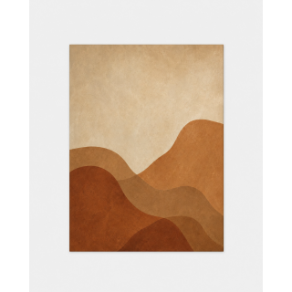 Lomas de Ocaso | Cuadro abstracto en lienzo | LASACA